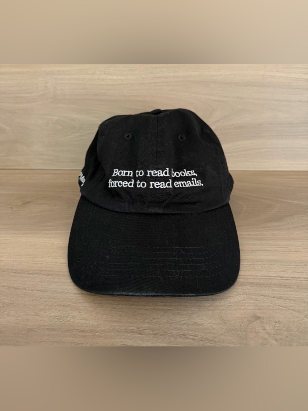 Born To Read Books Forced To Read Emails Hat Baseball Cap Book Of The Month Club